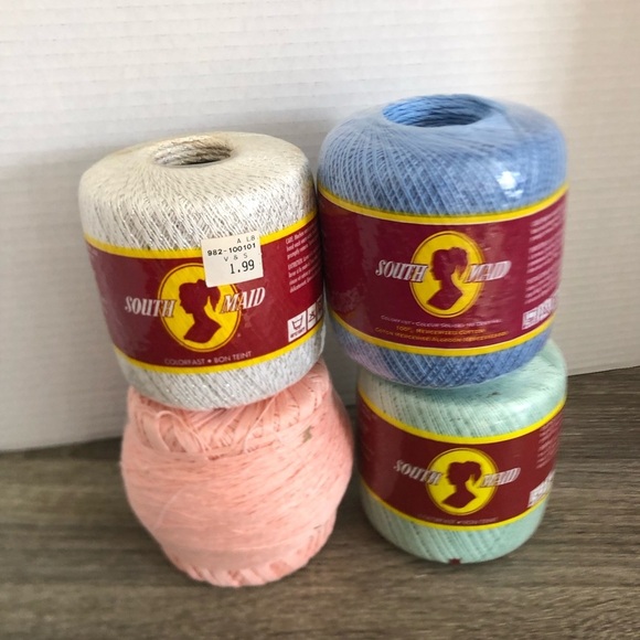 Vtg South Maid Mercerised Cotton Yarn - Picture 3 of 15